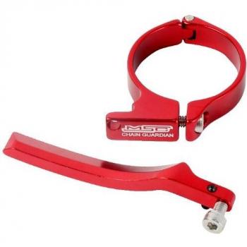 MSC Bikes 2318R - Anticaída de Cadena de Ciclismo, Color Rojo anodizado