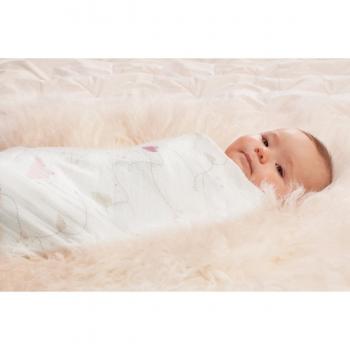 aden + anais Lovely - Pack de 4 muselinas, 100% algodón, multicolor, 120 x 120 cm