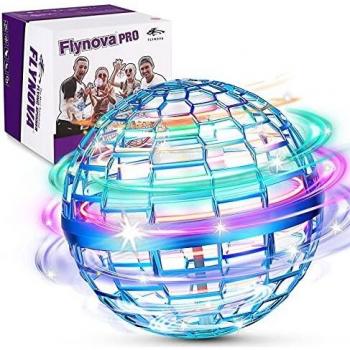 Fly orb Juguetes,3 Colores Mini Drones,Con 360 ° Spinner UFO Volador,Lncorporado RGB-LED Resplandor Voladora Juguetes,Adecuado para niños y adultos en interioresyExterioresJuguetes