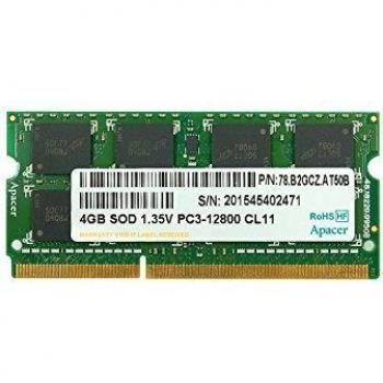 Apacer Memoria DS.04G2K.Ham 4GBDDR3 SODIMM1600MHZ204 PINCL 11