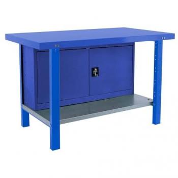 Banco de Trabajo SimonRack BT6 PRO Metálico Azul 1200 mm, Capacidad Carga 700 kg, con Guarda Herramientas