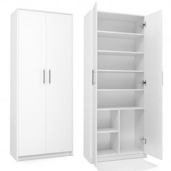 Estantería de oficina OLIV 2D BIEL KPL en color blanco mate