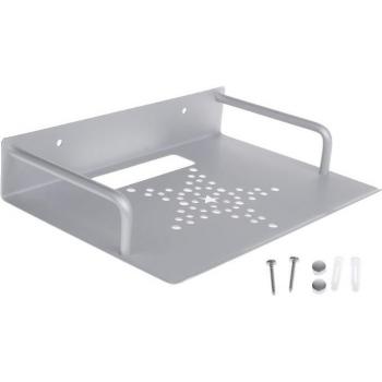 Soporte de Pared para TV y Dispositivos, Estante de Aluminio para Router, Mini PC y Reproductor de DVD, Diseño de Capa Única