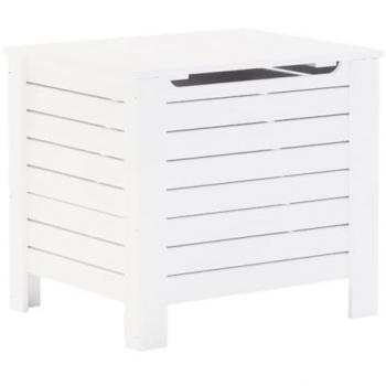 vidaXL Storage Box with Lid RANA White 60x49x54 cm Solid Wood Pine