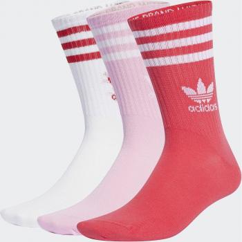 Pack de 3 pares de calcetines clásicos Mid Cut adidas Originals - Unisex - Blanco - Talla: 43-45