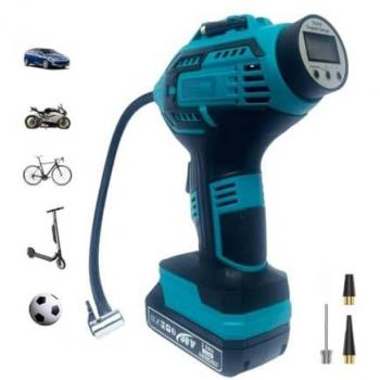 Compresor de Aire Portátil Doble Batería Litio 36 V Digital para Ruedas de Coche y Moto