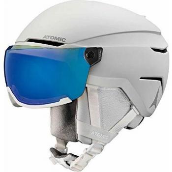 Casco Esquí Atomic Savor Visor Stereo Blanco Heather - L (59-63 cm) con Máxima Stoßdämpfung y Sistema de Ventilación Activa