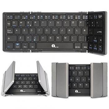 1byone - Teclado Inalámbrico Bluetooth Tri-plegable Ultra-delgado