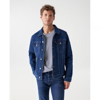 Salsa Jeans - Cazadora vaquera S-ACTIV Regular con cierre de botones en denim lavado oscuro.