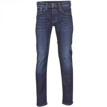 Pepe Jeans Men's Regular Fit 5-Pocket Cash Denim Jeans in Dark Blue, Size 32/34