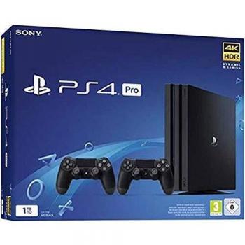 PS4 la de 1TB Pro Negro + 2 Dualshock 4