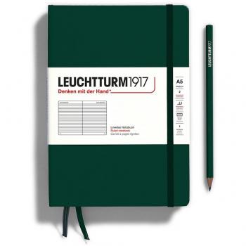 Leuchtturm1917 Forest Green Hardcover Notebook - 123 Numbered Pages - Medium - Ruled