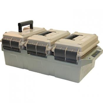 MTM AC3C 50 Cal 3-Can Ammo Crate (Dark Earth Cans/Army Green Crate)