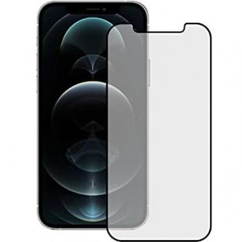 Ksix Protector de Pantalla Armor Cristal Templado para iPhone 12 Pro Max Borde Negro, Vidrio Reforzado con TPU, Máxima Resistencia, Borde Flexible Negro
