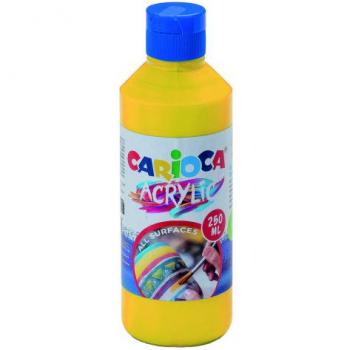 BOTELLA PINTURA ACRILICA 250 ML. AMARILLO CARIOCA 40431/03