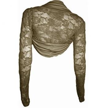 citydress24 - Torera - para mujer caqui talla única
