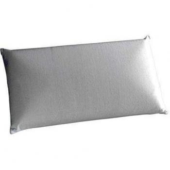 Oasis 15712 - Almohada viscoelástica antiácaros, con funda velour, 100% algodón, 70 cm, color blanco