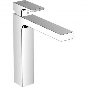 Grifo monomando alto para lavabo Hansgrohe Vernis Shape 190, EcoSmart, cromo, 71591000