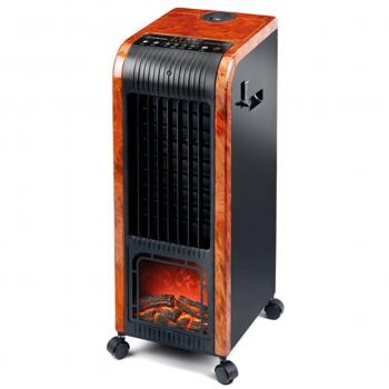 CLIMATIZADOR CALEFACTOR EFECTO MADERA VENTILADOR DIGITAL PINGÜINO FRÍO 80 W CALOR 1000 W – 2000 W CON EFECTO LLAMA CHIMENEA, HUMIDIFICADOR – IONIZADOR – DIFUSOR DE AROMAS – ANTIMOSQUITOS – PORTÁTIL TODO EN UNO