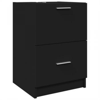 Gabinete de lavabo negro 80x33x60 cm de madera multicapa, Armario de lavabo madera de ingeniería negro 40x37x59 cm, Mueble de almacenaje de baño, Mueble de Lavabo de baño
