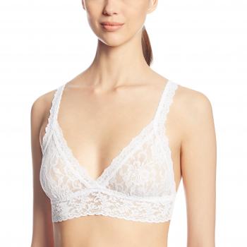 Hanky Panky Signature Lace Wide Strap Bralette - White - Size: Medium