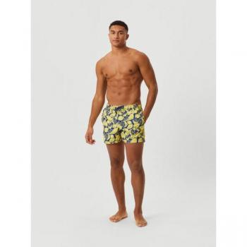 Björn Borg Borg Print Swim Shorts Yellow, M