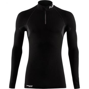 Camiseta térmica unisex Lurbel Alaska Long Sleeves Zip color negro