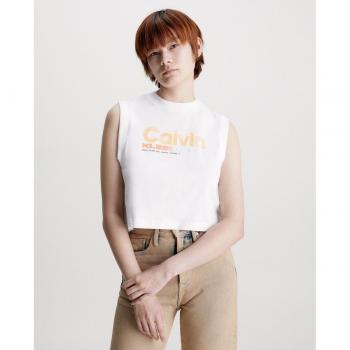 Camiseta sin mangas mujer blanca Calvin Klein Jeans