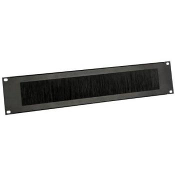 Panel Rack de Acero con Cepillo 2U Adam Hall 87222