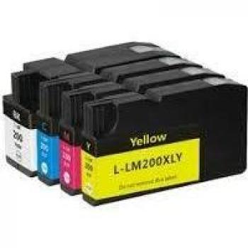 Cartucho de tinta compatible 200XL Cian para Lexmark Office Edge Pro 4000, 4000C, 5500, 5500T - 32ML