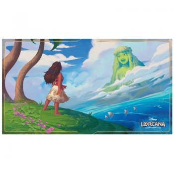 Tapete Lorcana Modelo A - Into the Inklands - Disney - Ravensburger, características: diseño exclusivo de la serie Lorcana, material de alta calidad, superficie antideslizante, tamaño adecuado para cartas y juegos de mesa, ilustr