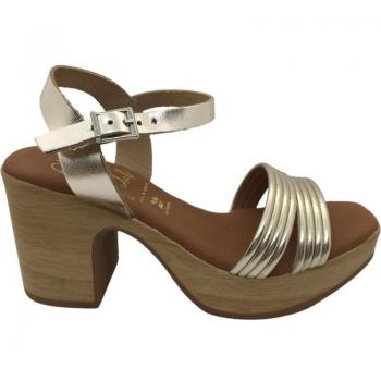 Sandalia Plataforma Mujer 5392 - Piel Cava - Tacón 8.6cm