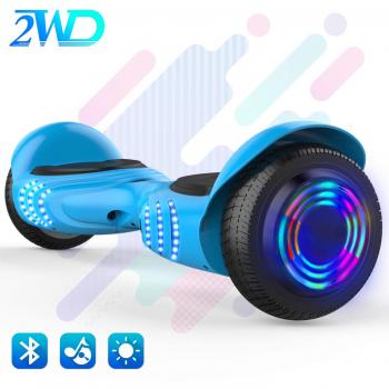 2WD Hoverboard 6.5 Q2 Scooter eléctrico Patinetes eléctricos Self-Balanced Scooter 6.5 Pulgadas Scooter eléctrico UL Certificado con Altavoz Bluetooth Incorporado