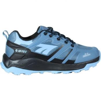 HI-TEC TOUBKAL LOW WP MUJER ZAPATILLAS MONTAÑA TRAIL IMPERMEABLES AZUL SENDERISMO