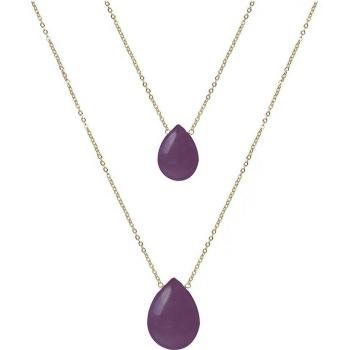 Collar Luxenter Abelia Oro Amarillo 18K con Amatista