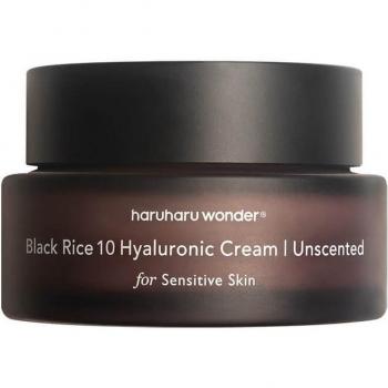 Haruharu WONDER Unscented Black Rice 10 Hyaluronic Cream - Anti-Aging Moisturizer 50ml