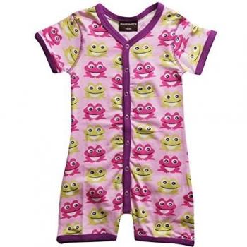 Maxomorra baby tracteur courte bodysuit boutons pression - Rose - 1 mois