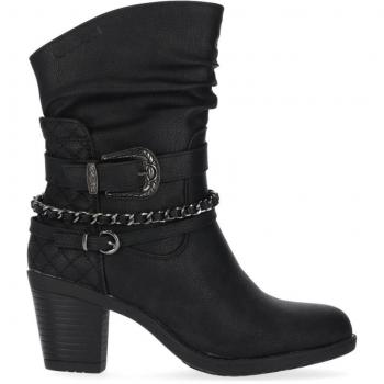Botines de Mujer CHK10 KURAZO 28 NEGRO-BLACK MODA JOVEN