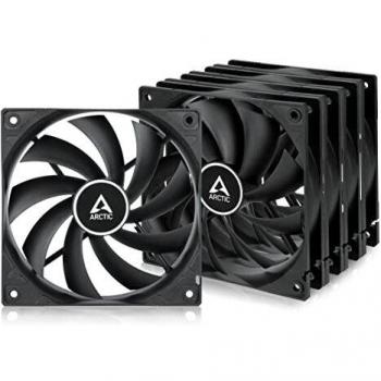 ARCTIC F12 - 120mm Case Fan, Black, Pack of 5