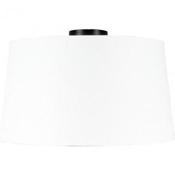 Plafón Combi negro mate con pantalla blanca 45cm