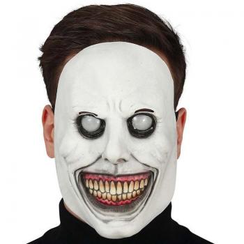 Máscara Blanca Sonriente Demoníaca de Látex