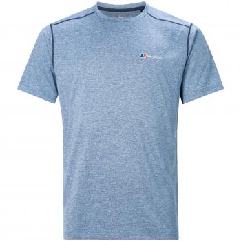 berghaus Explorer Base Crew Short-Sleeve Camiseta Mujer, Blue