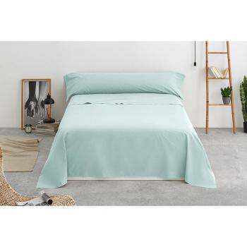 Juego de Sábanas Lisas 3 Piezas 50% Algodón - 50% Poliéster. Set Sábanas Encimera, Bajera Ajustable y Funda Almohada