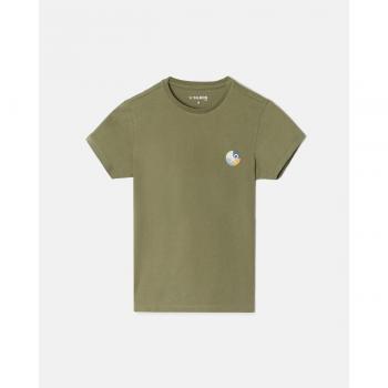 Camiseta de niño de algodón con estampado trasero