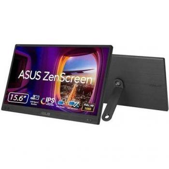 ASUS ZenScreen MB166CR Monitor LED portátil de 39,6 cm (15.6) con resolución Full HD (1920 x 1080 píxeles) y panel IPS en color negro
