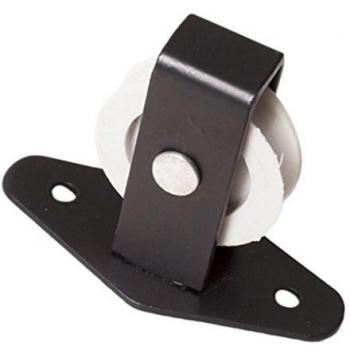 Bulk Hardware BH02120 - Individual Upright Polea Con Rueda, Negro
