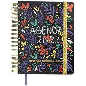 Agenda Finocam Vitae Espiral Negra 16 Meses 2021-2022