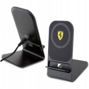 Cargador Inalámbrico Magnético Ferrari MagSafe 15W Negro con Soporte