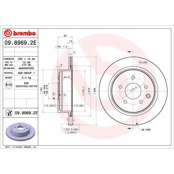 Disco de Freno Brembo DP56010 para Eje Delantero con Kit de Discos de Freno y Pastillas BREMBO KT 08 020