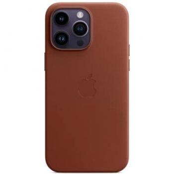 Apple Leather Case with MagSafe for iPhone 14 Pro Max - Dark Cherry